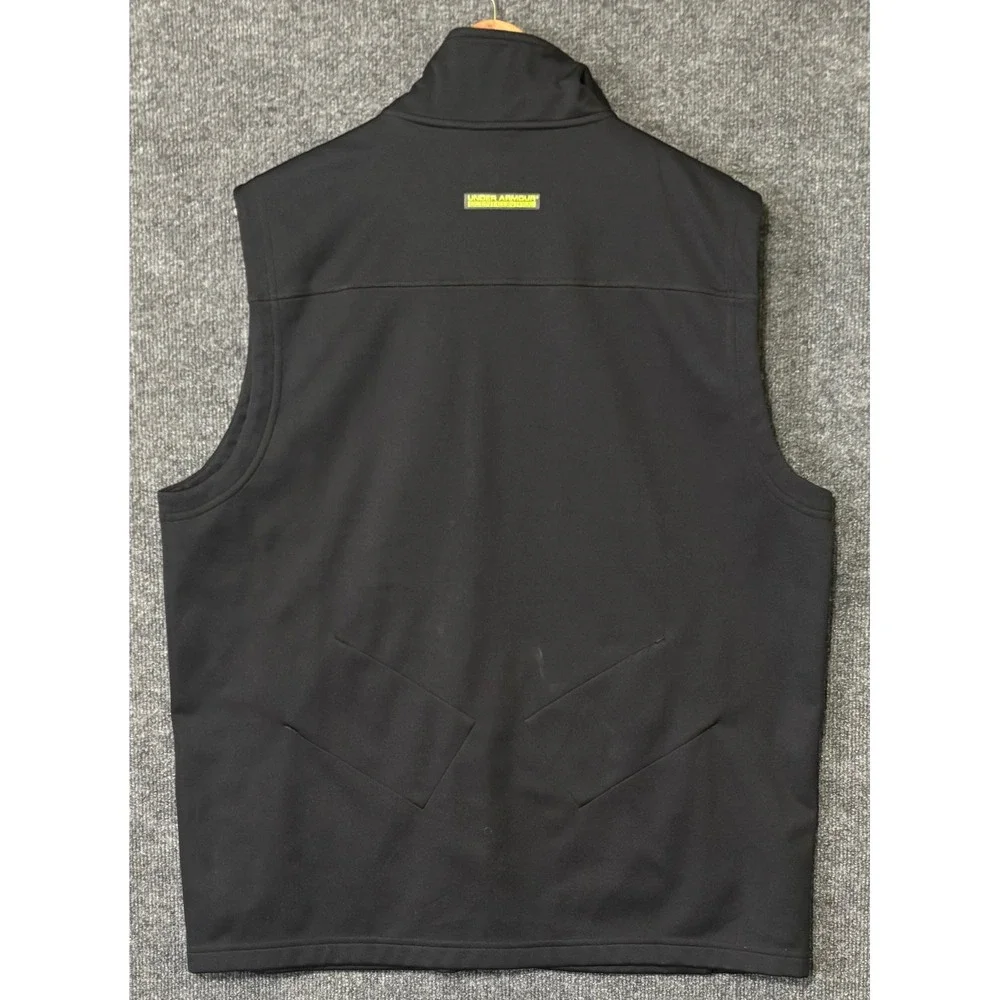 Under Armour Scent Control Hunting Vest Mens L Black Full Zip Fleece Lined - Picture 3 of 8